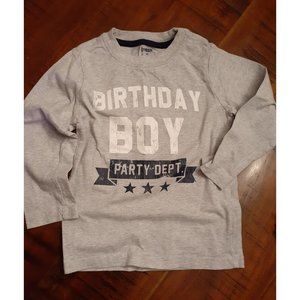 Gymboree "Birthday Boy" Long sleeve shirt 3T
